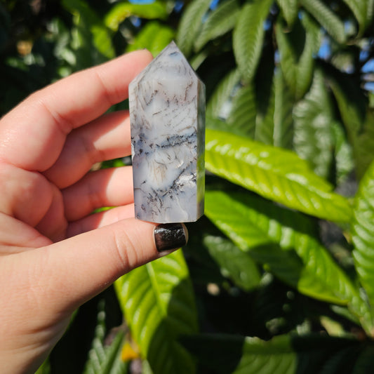 Dendritic Agate Tower, Alter Crystal, Birthday Gift, Anniversary Gifts, Girlfriend, Gifts for Friend, Boho, Minimalist, Gemstone, Crystal, Crystal Healing, home decor, australia crystal, collectors crystal