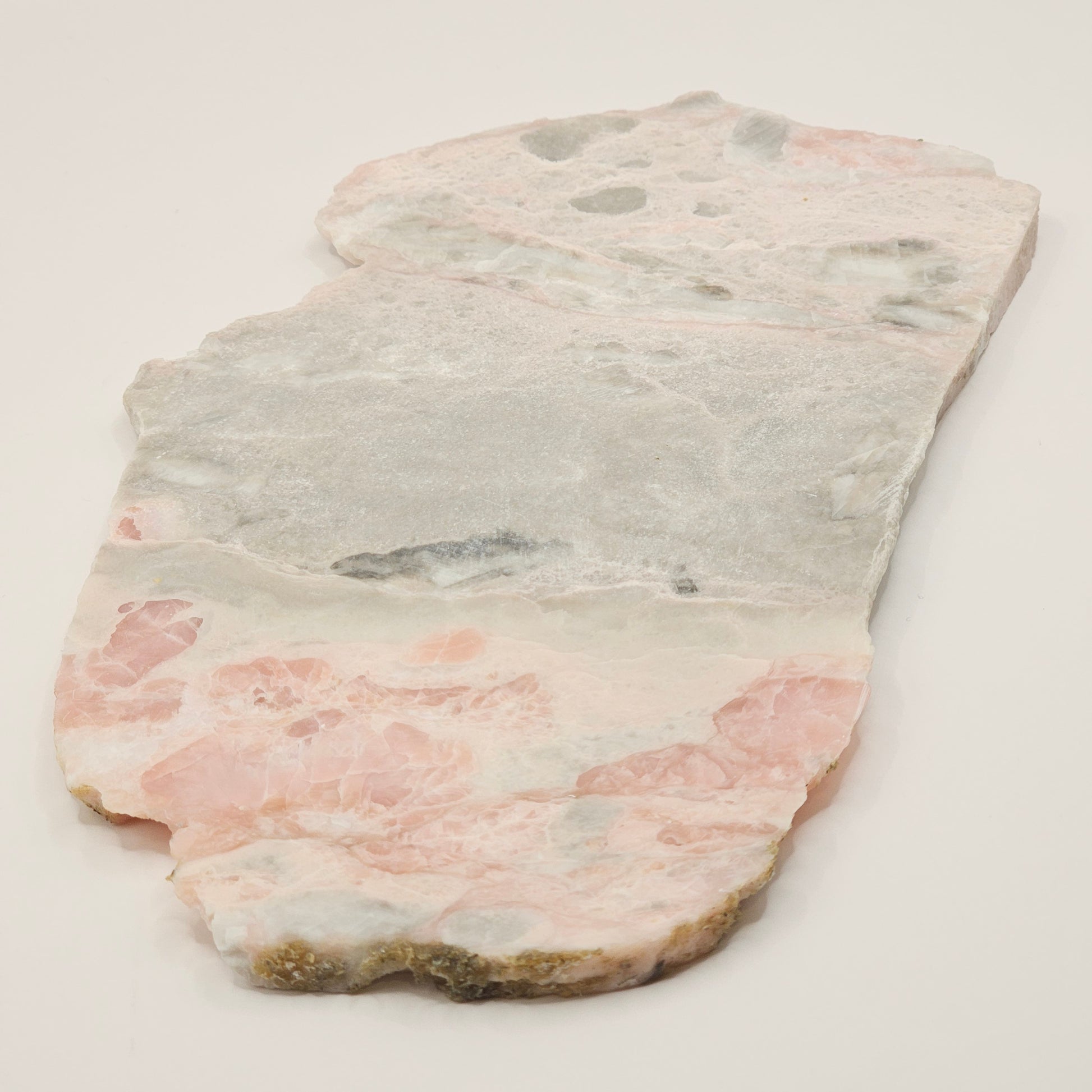 Pink Opal & Gray Aventurine Slab
