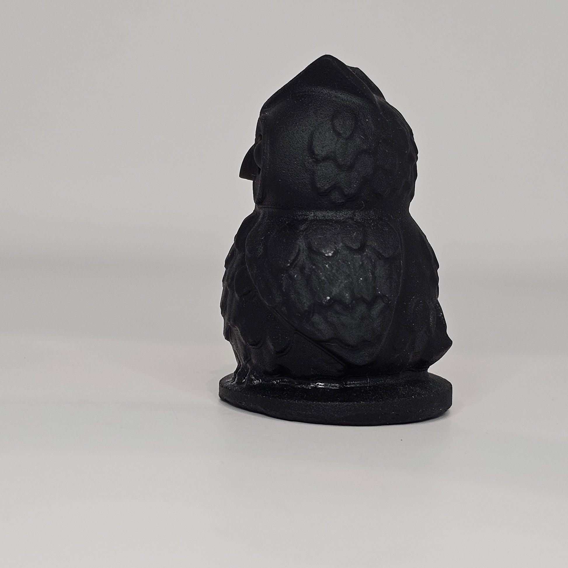 Black Obsidian Owl Carving Crystal