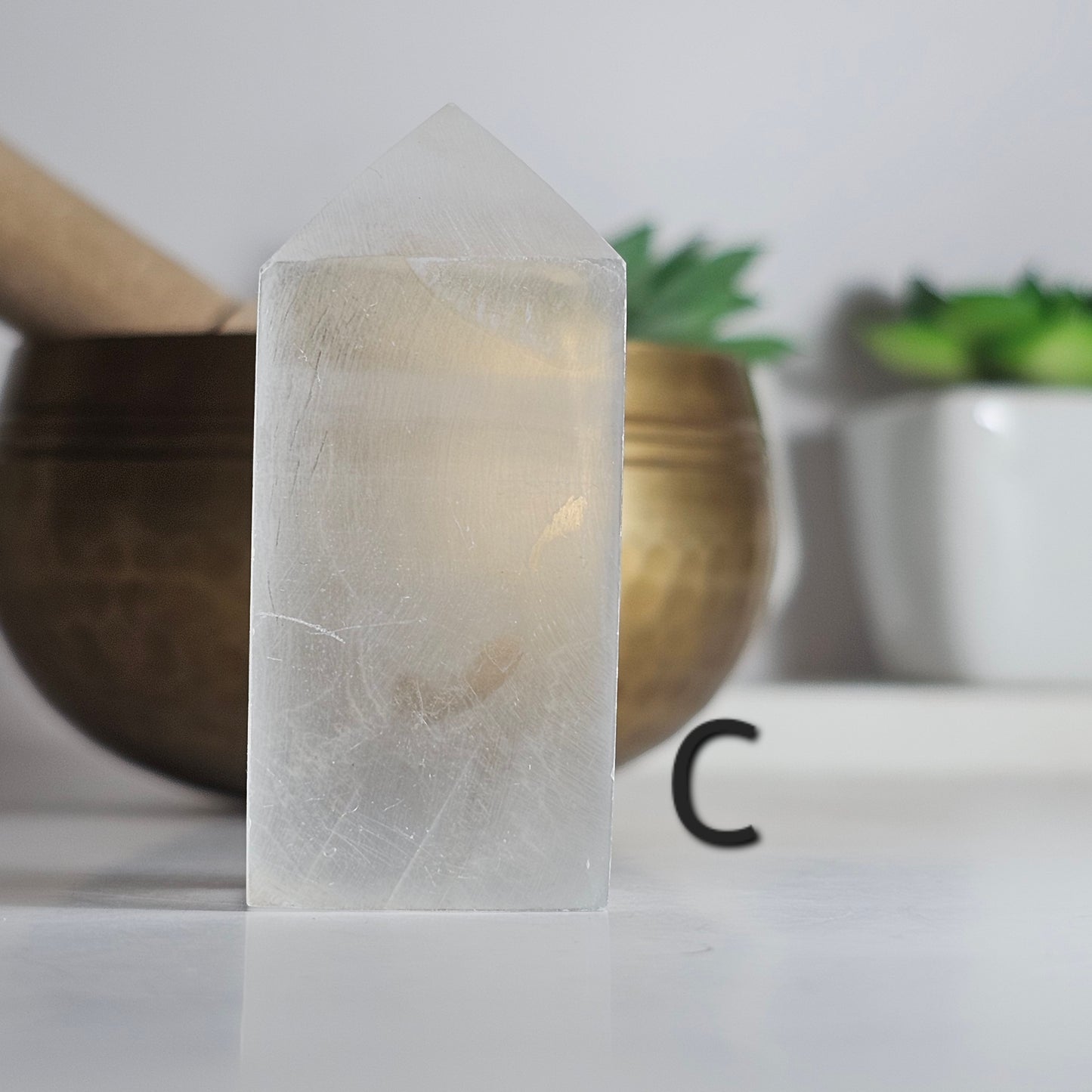 Beautiful high quality Selenite towers.