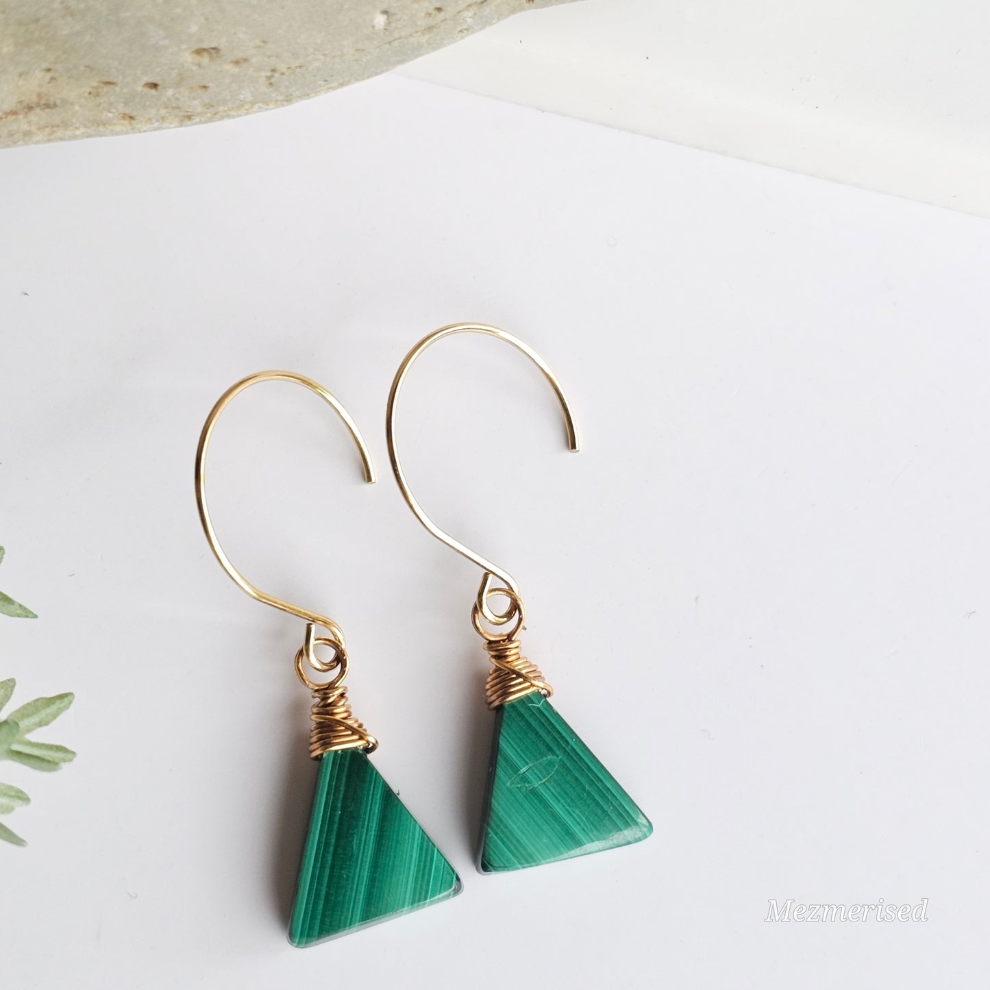 Malachite Earrings