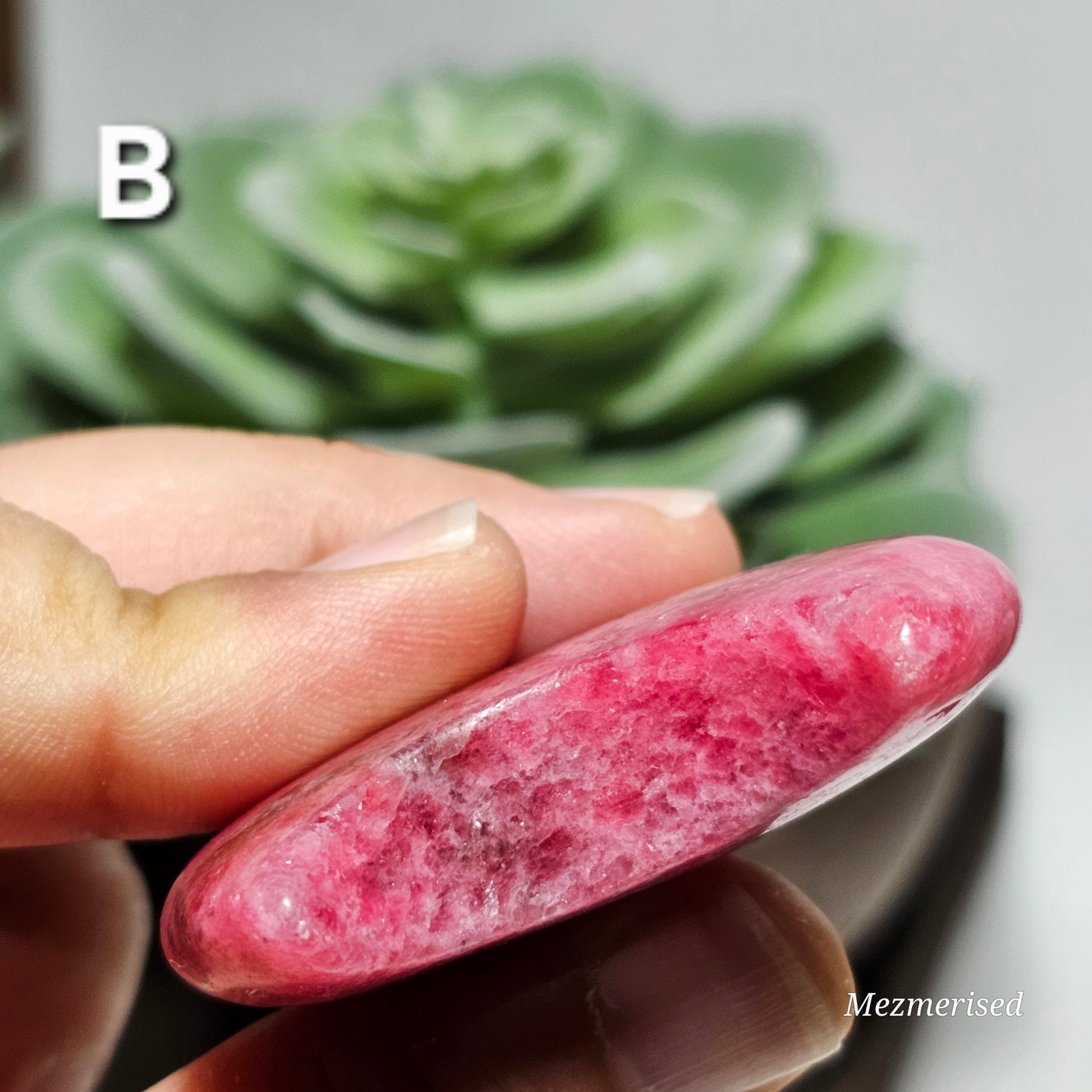 High Quality Rhodonite Crescent Moon Carvings