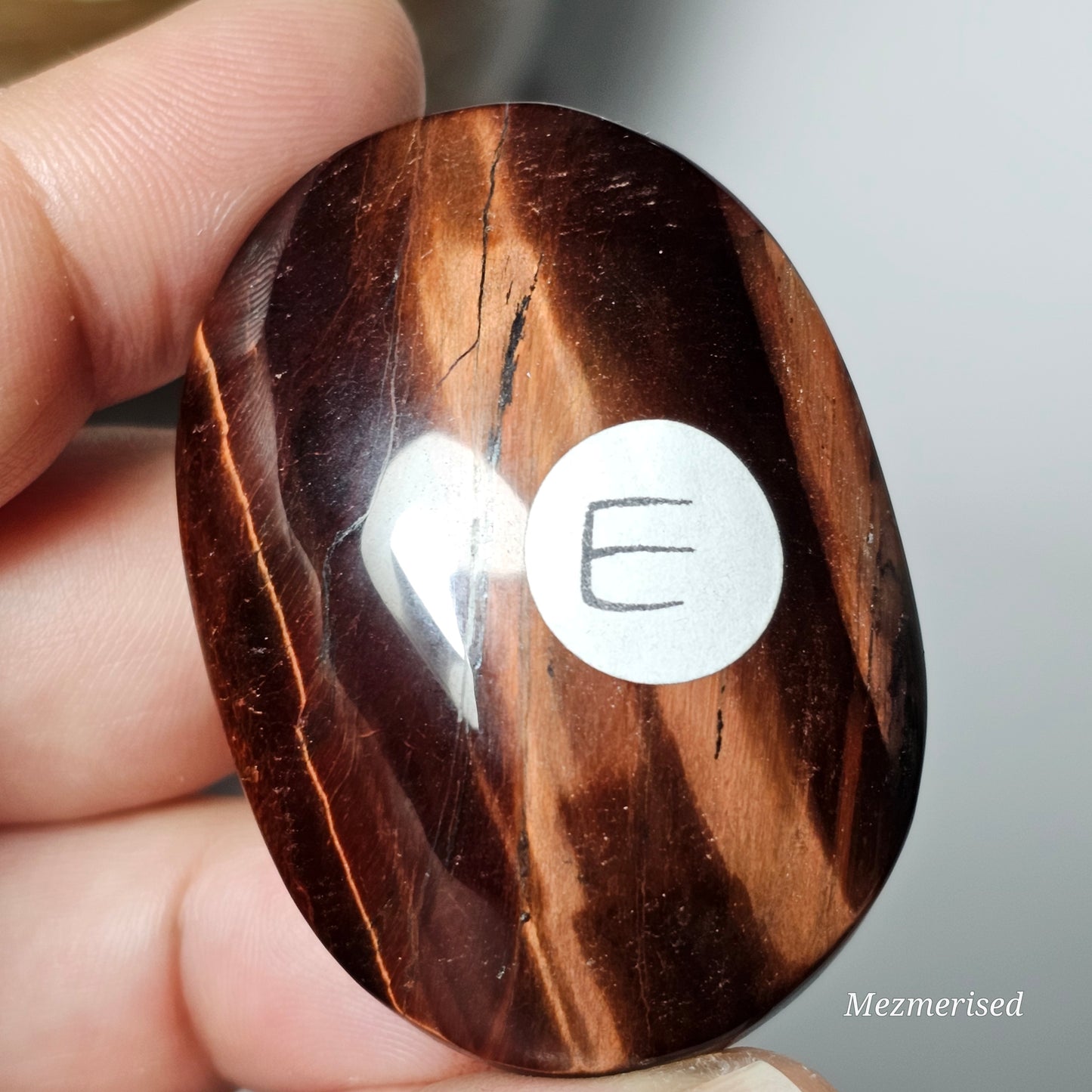 Red Tiger's Eye Palm Stones | A-E