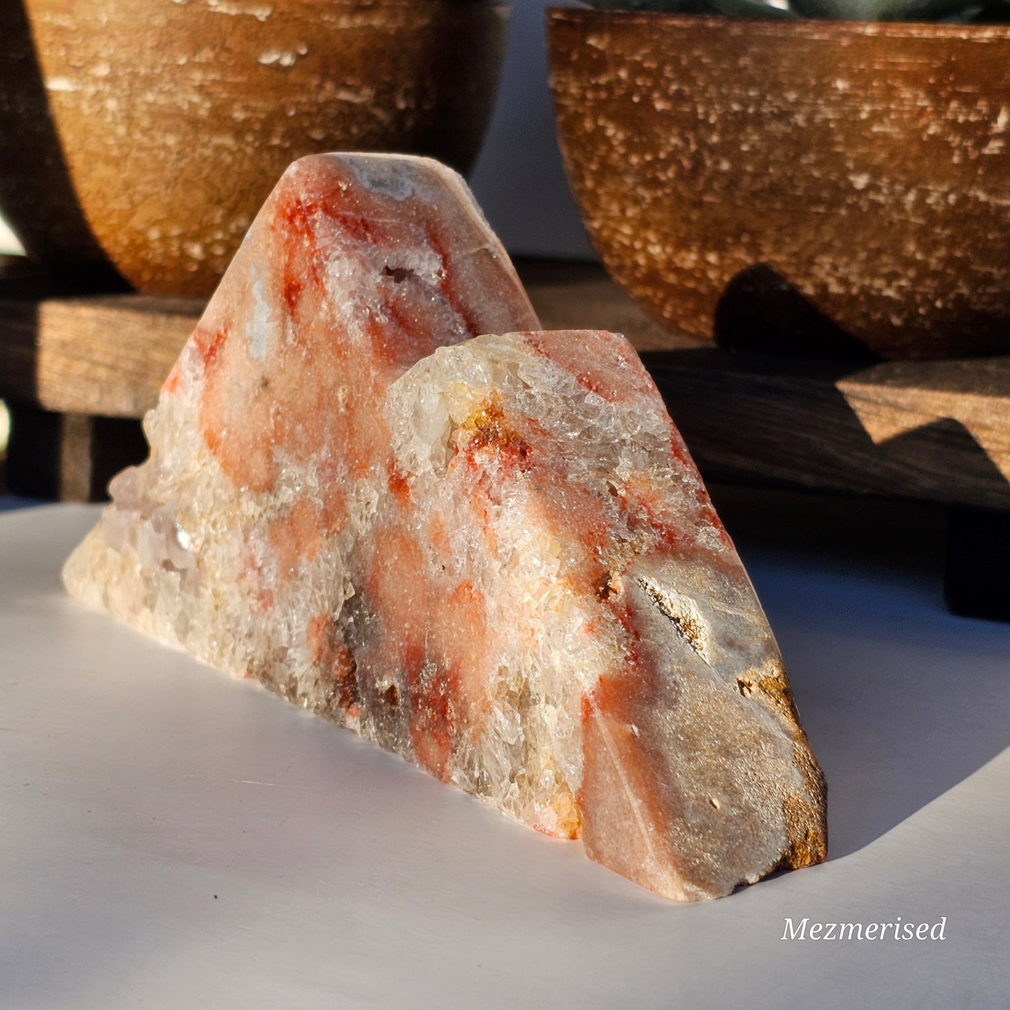 Pink Amethyst Mountain With Quartz
