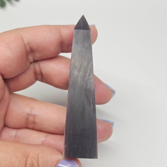 Gem High Quality Lepidolite | Gemmy Purple Mica Obelisk
