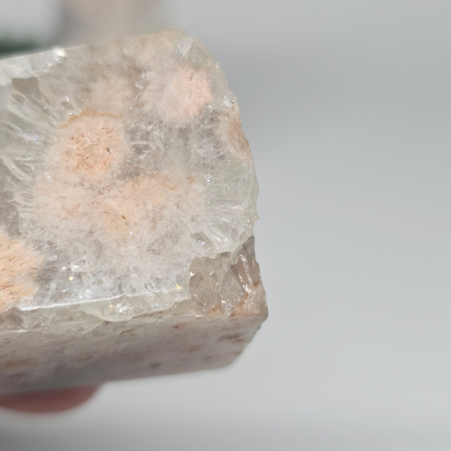 Flower Agate & Quartz Obelisks