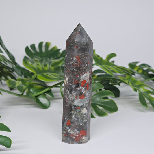 African Bloodstone Jasper Tower | A