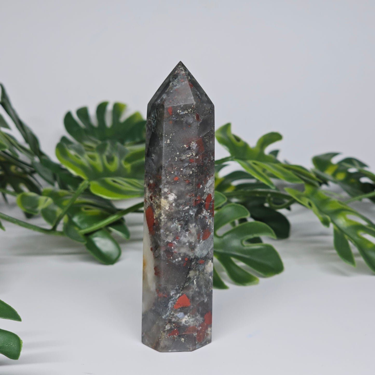 African Bloodstone Jasper Tower | A
