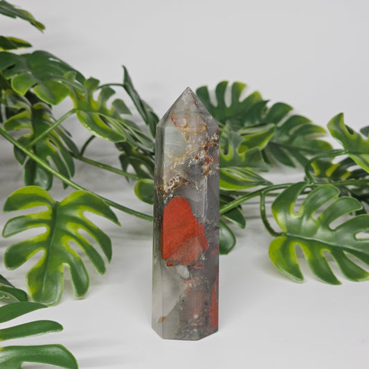African Bloodstone Jasper Tower | C