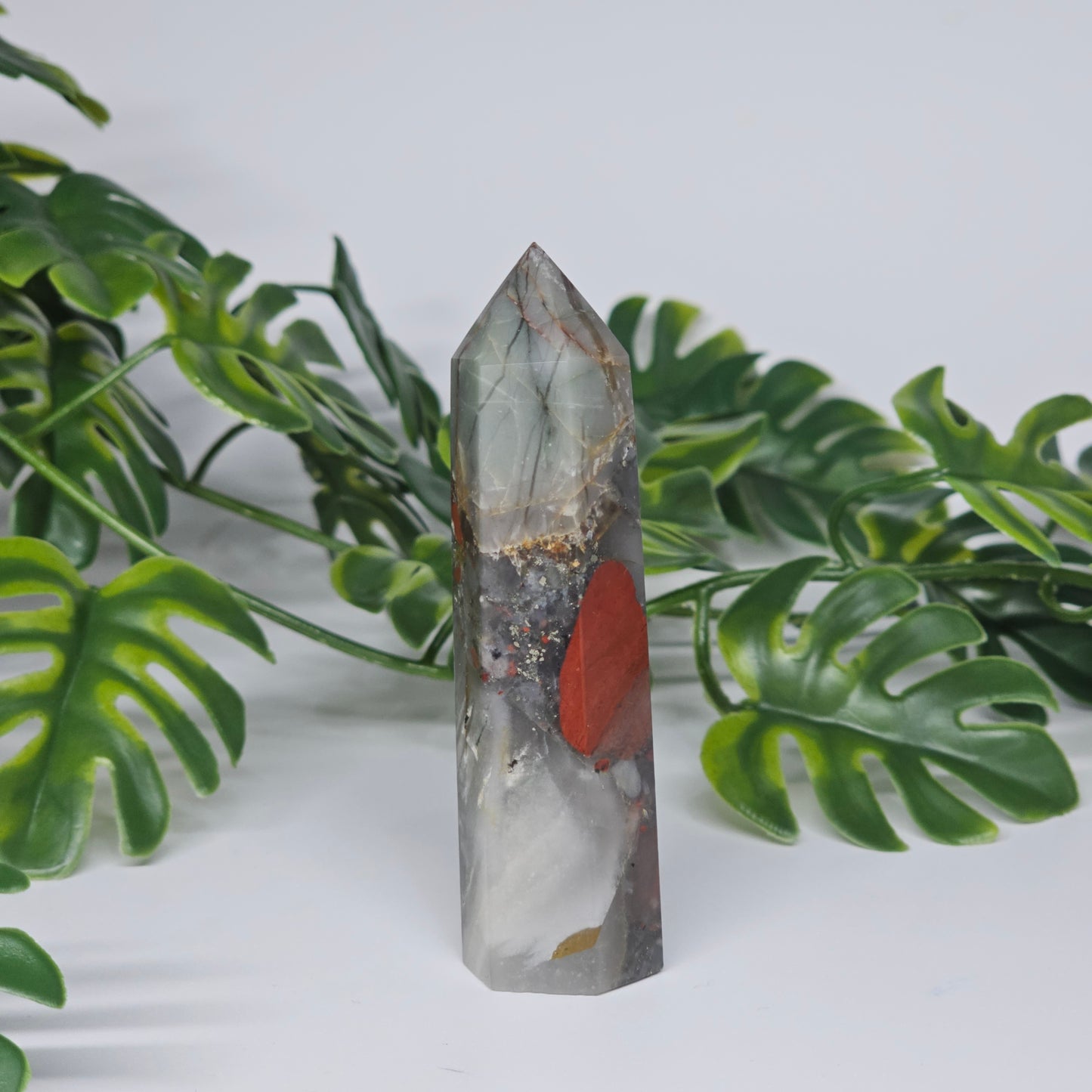 African Bloodstone Jasper Tower | C