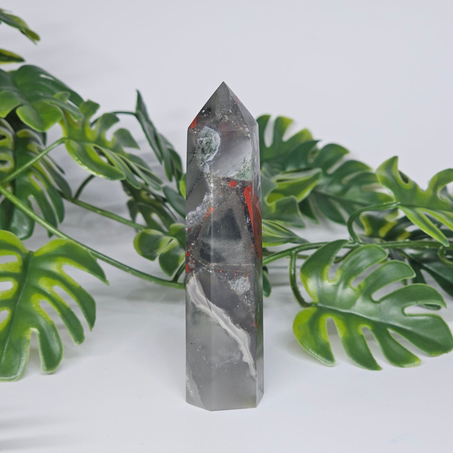 African Bloodstone Jasper Tower | E