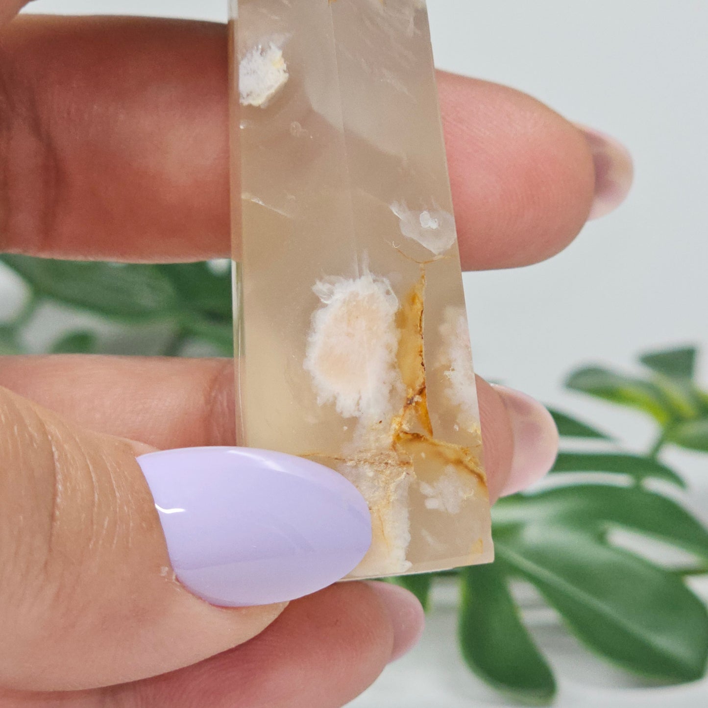 Flower Agate Tower Crystal Point | Growth & Blooming Stone | B