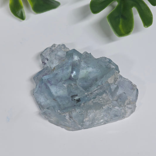 Seafoam Green Cubic Fluorite Specimen B | Large Transparent Crystal Cluster | Xianghualing China