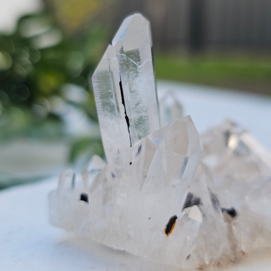 Quartz Cluster | Option B | Madagascar | Twin Crystal Formation