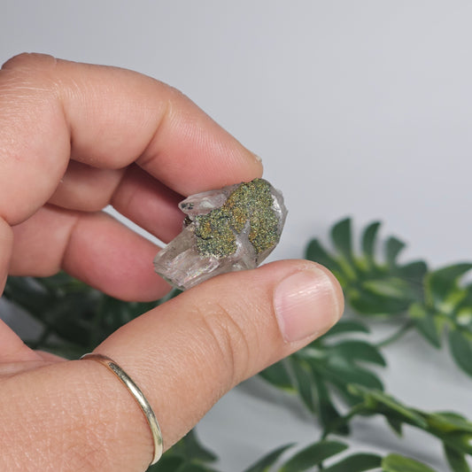 Calcite with Chalcopyrite & Pyrite Specimen | Option A | Translucent Rainbow Calcite | Hubei, China Crystal