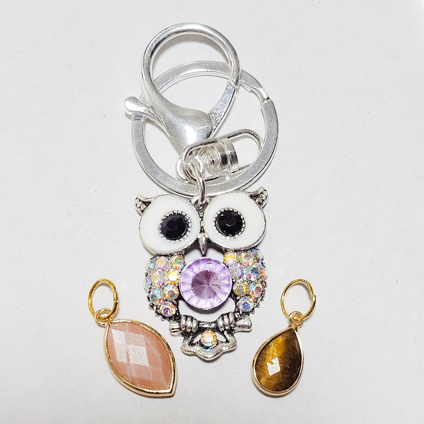 Abundance Crystal Confetti with added keychain or pendant/charm.