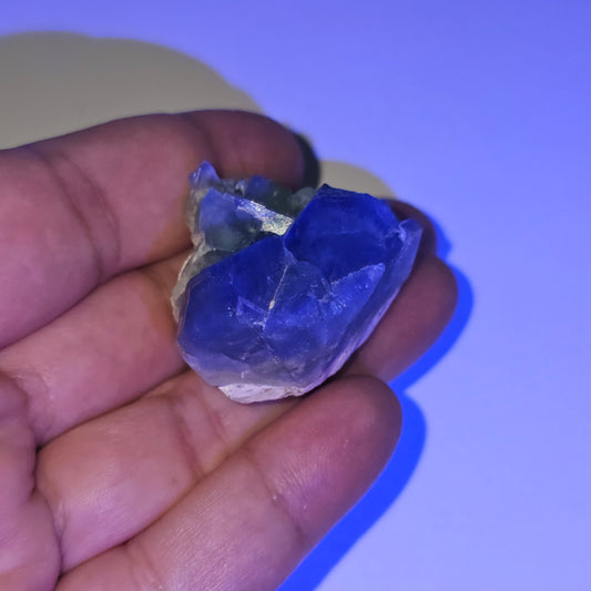 Colour-Change Fluorite on Matrix | Specimen A | Green to Blue Daylight Fluorite | UV Reactive | Madagascar