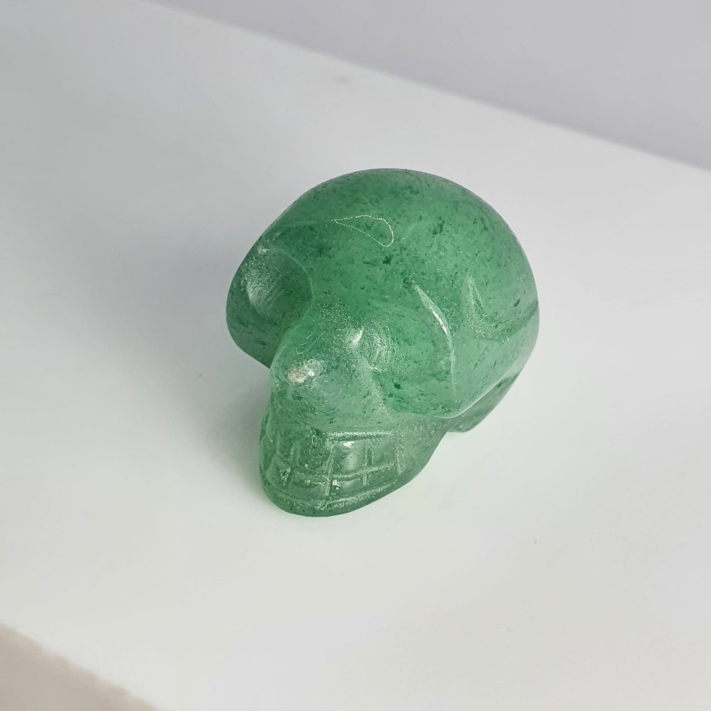 Crystal Skulls | Green Aventurine Skull - LUCK/LOVE | Birthday Gifts, Anniversary Gifts, Valentine's Day, Christmas, Easter, Eid, Mother's Day, Diwali, Hannukah, Women's, Girl's, Gifts for her, Gifts for Girlfriend, Gifts for Mom, Gifts for Mum, Gifts for Friend, Handmade Gifts, Handmade Jewelry, New Year's Eve, Graduation, Boho, Hippie, Minimalist, Gemstone, Crystal, Crystal Healing