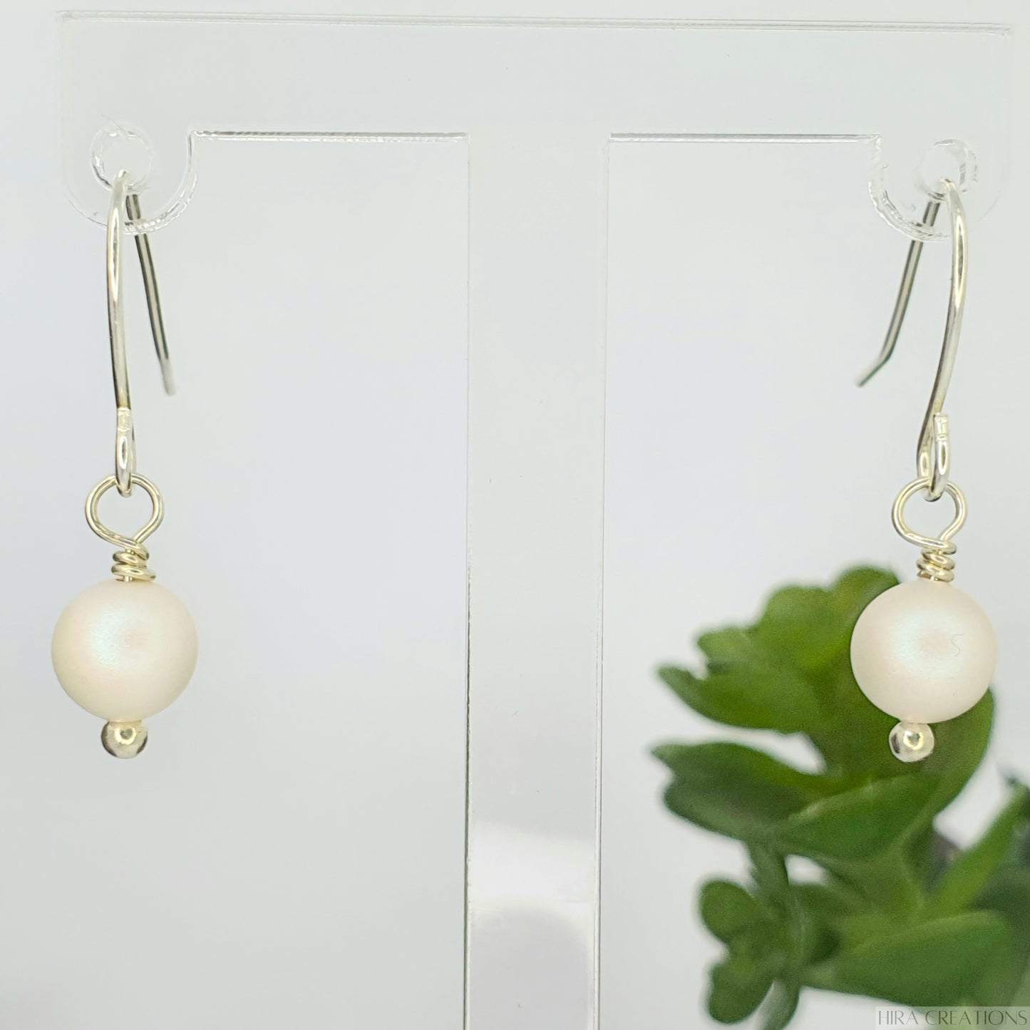 Swarovski pearl earrings