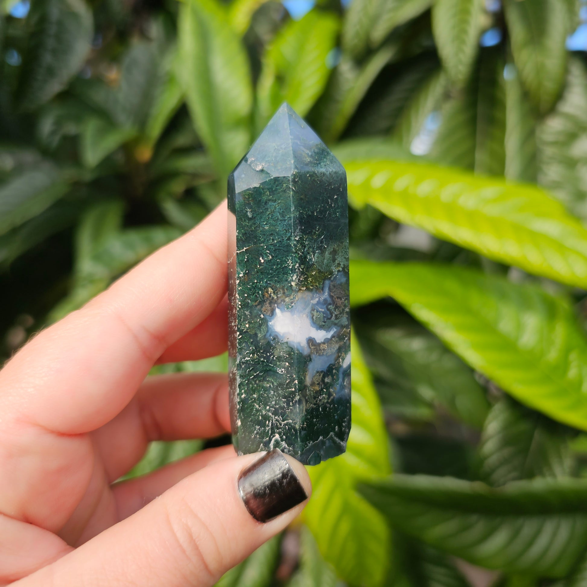 Moss Agate Tower, Alter Crystal, Birthday Gift, Anniversary Gifts, Girlfriend, Gifts for Friend, Boho, Minimalist, Gemstone, Crystal, Crystal Healing, home decor, australia crystal, collectors crystal