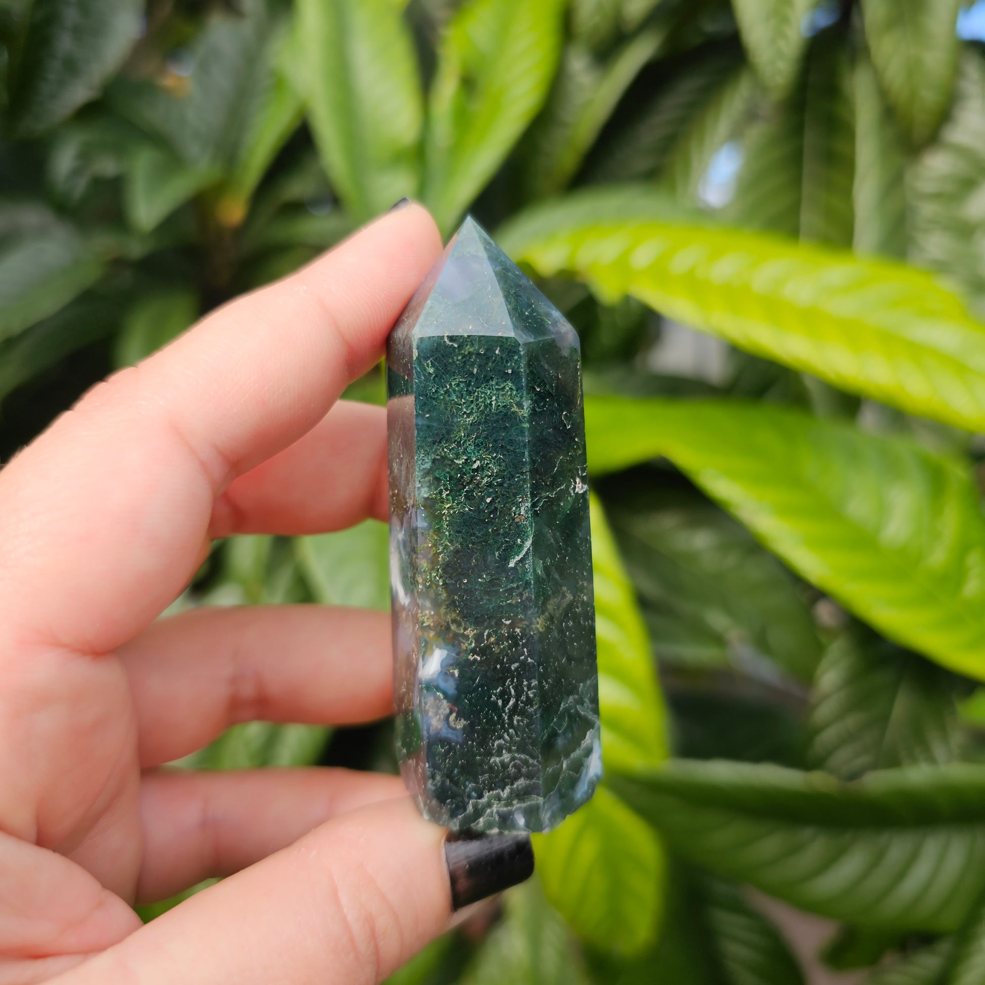 Moss Agate Tower, Alter Crystal, Birthday Gift, Anniversary Gifts, Girlfriend, Gifts for Friend, Boho, Minimalist, Gemstone, Crystal, Crystal Healing, home decor, australia crystal, collectors crystal