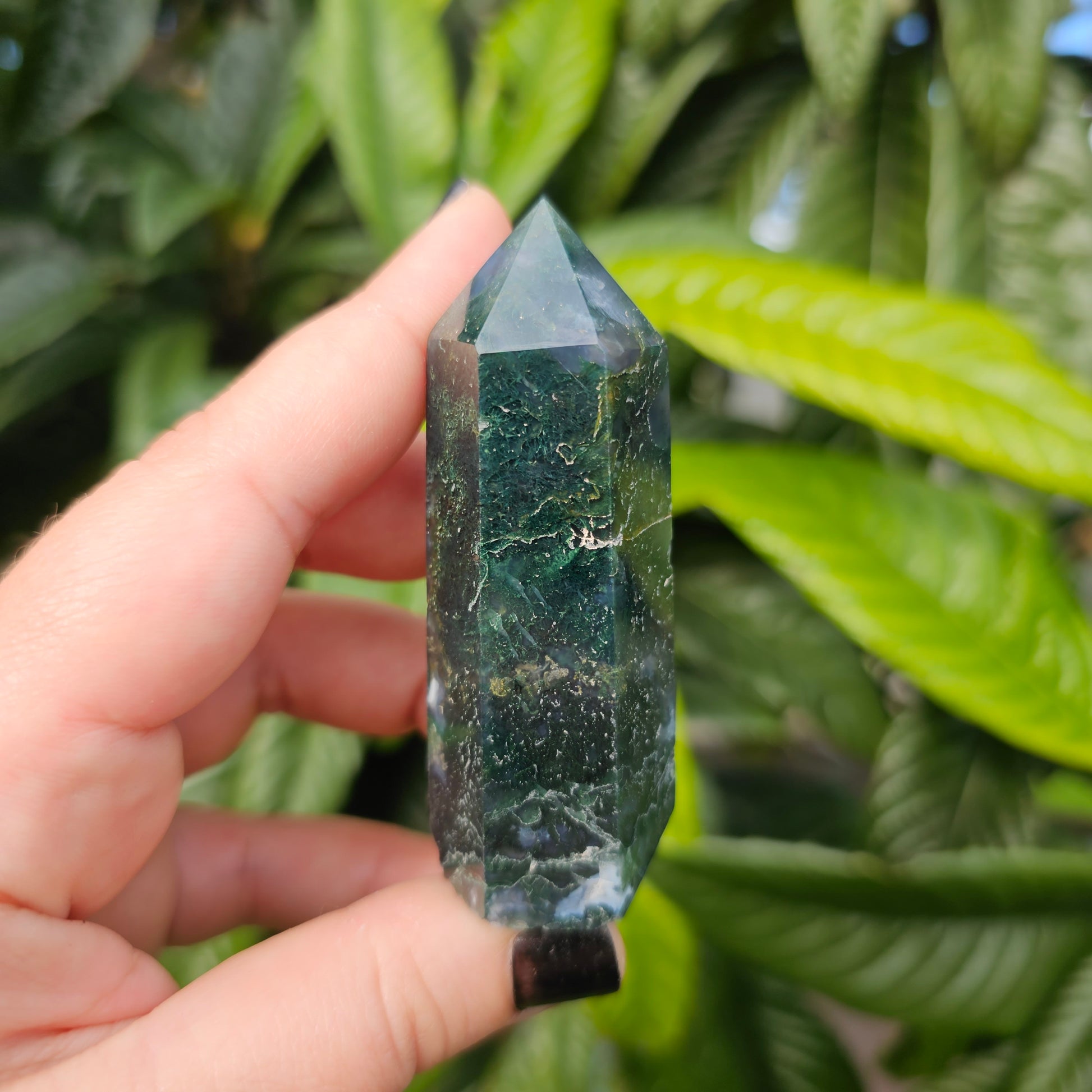 Moss Agate Tower, Alter Crystal, Birthday Gift, Anniversary Gifts, Girlfriend, Gifts for Friend, Boho, Minimalist, Gemstone, Crystal, Crystal Healing, home decor, australia crystal, collectors crystal