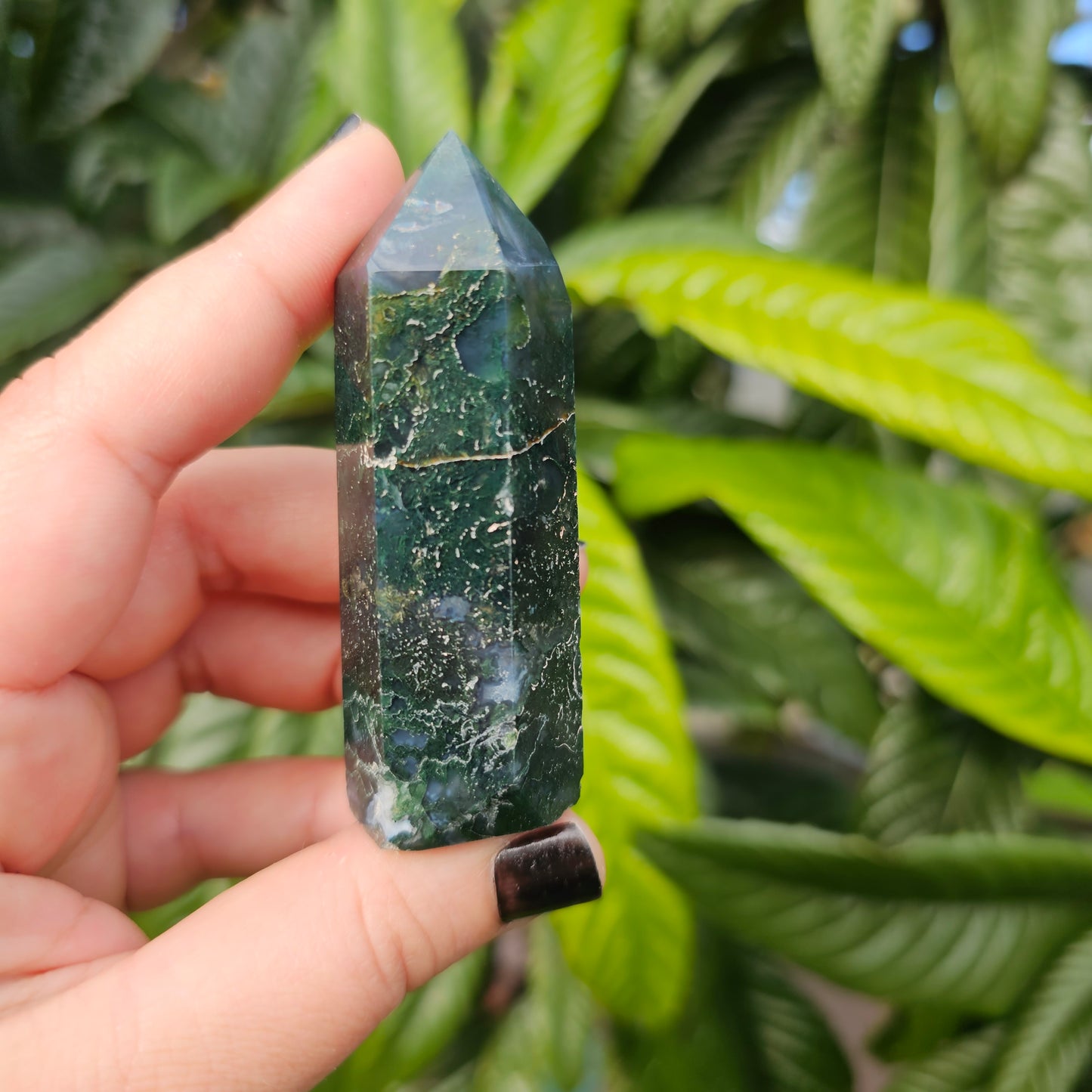 Moss Agate Tower, Alter Crystal, Birthday Gift, Anniversary Gifts, Girlfriend, Gifts for Friend, Boho, Minimalist, Gemstone, Crystal, Crystal Healing, home decor, australia crystal, collectors crystal