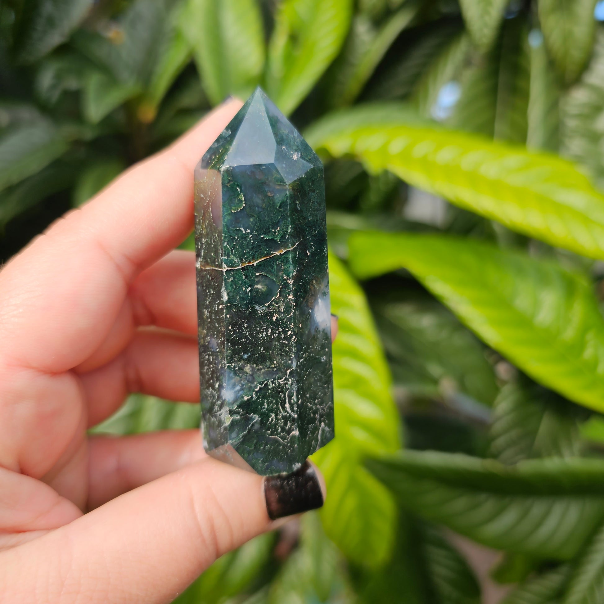 Moss Agate Tower, Alter Crystal, Birthday Gift, Anniversary Gifts, Girlfriend, Gifts for Friend, Boho, Minimalist, Gemstone, Crystal, Crystal Healing, home decor, australia crystal, collectors crystal