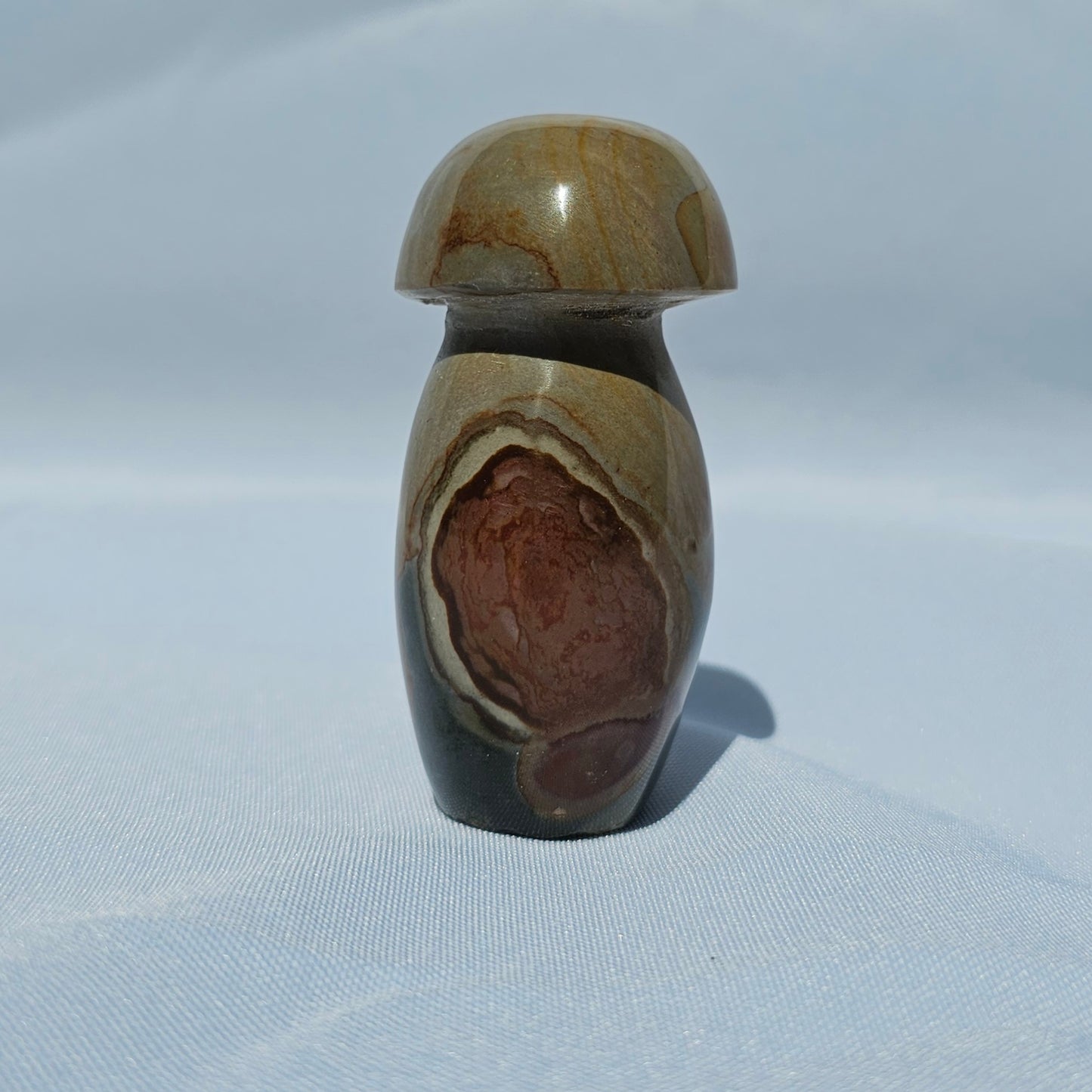 Polychrome Jasper Mushroom - Medium