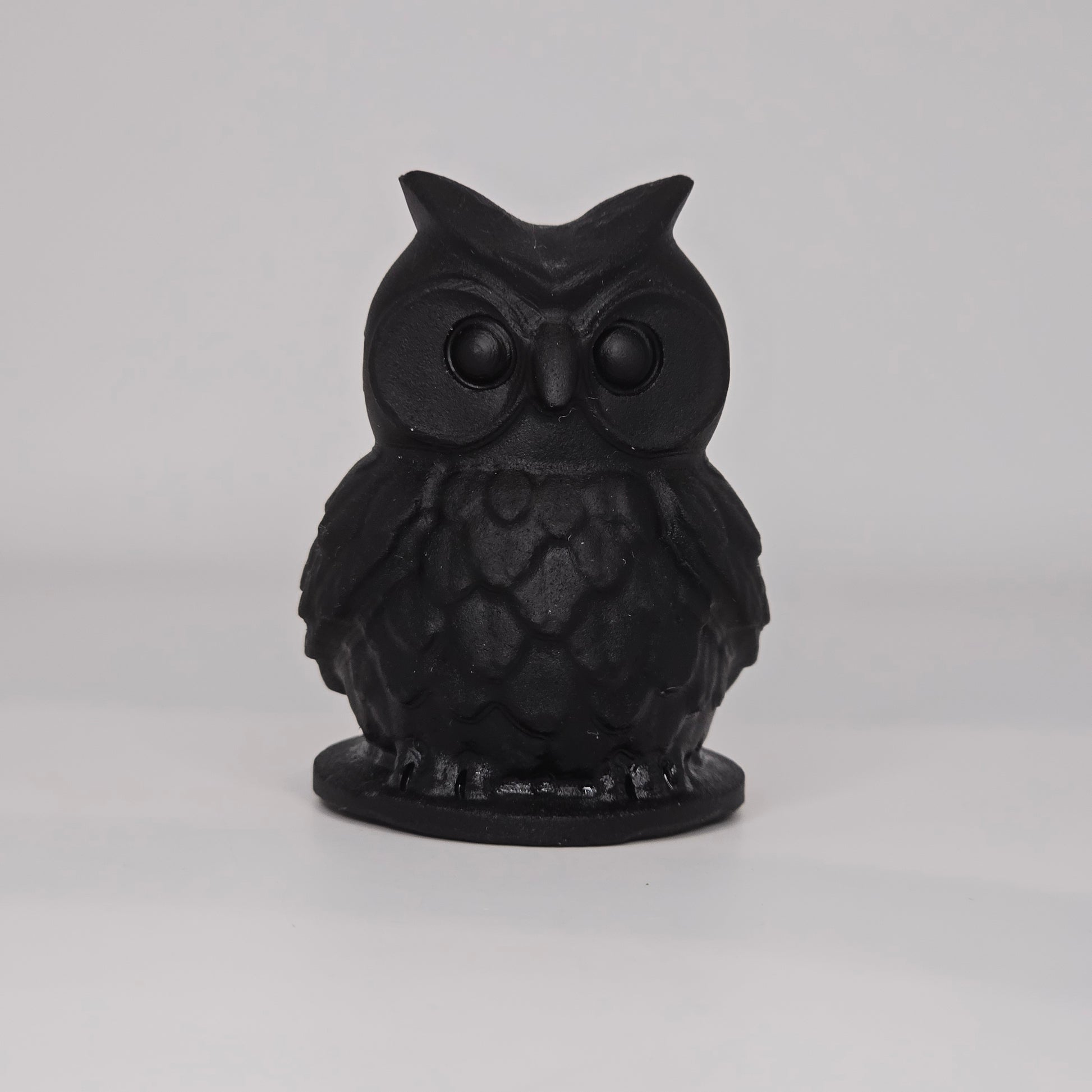 Black Obsidian Owl Carving Crystal