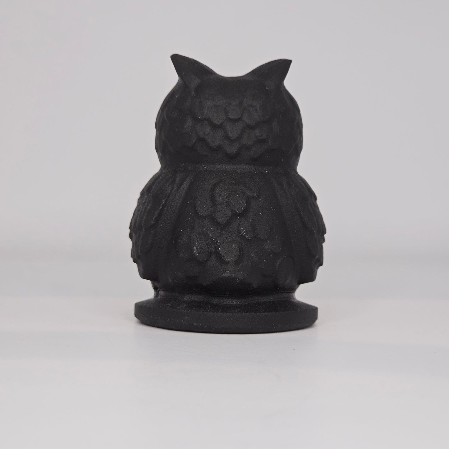 Black Obsidian Owl Carving Crystal