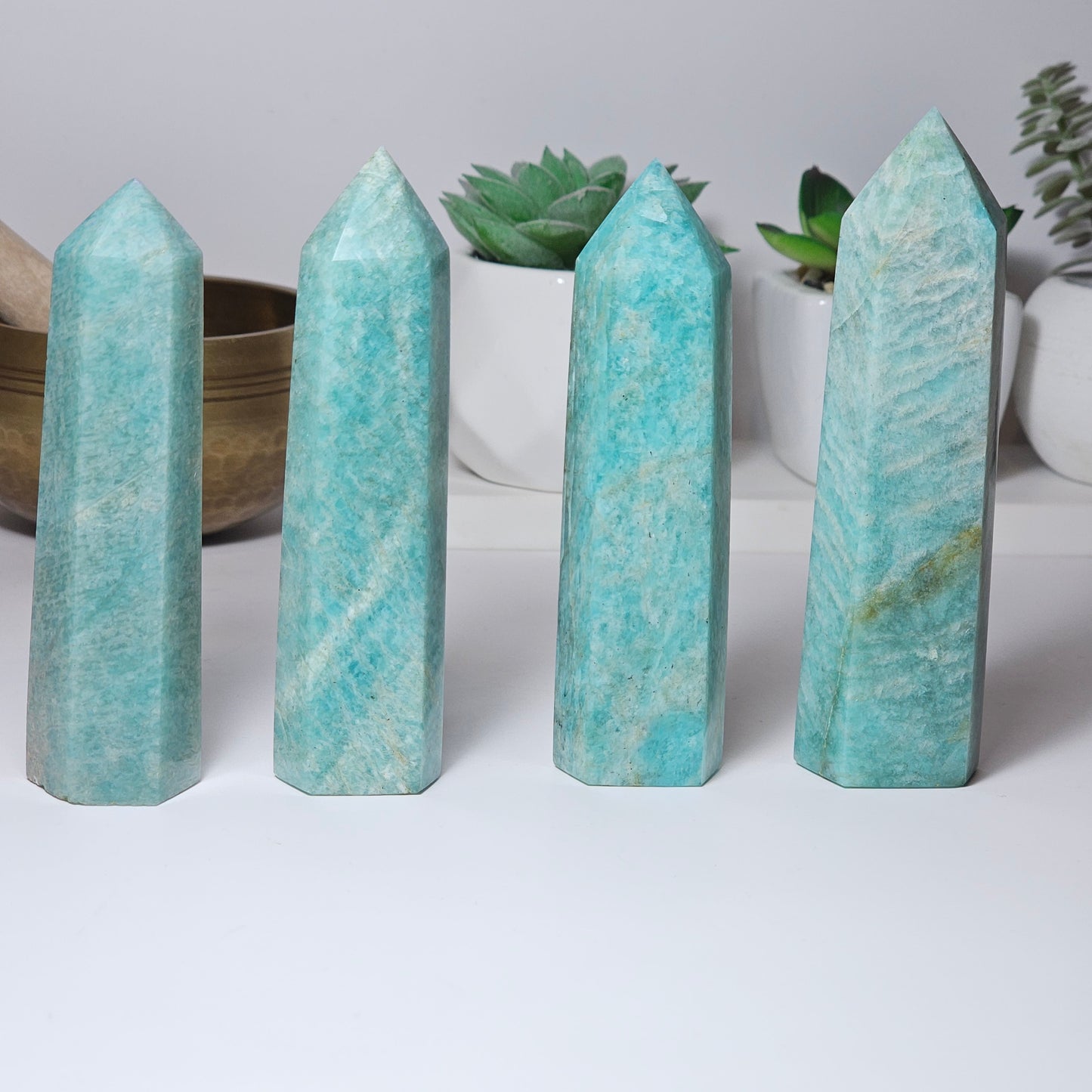 Calming Amazonite towers.