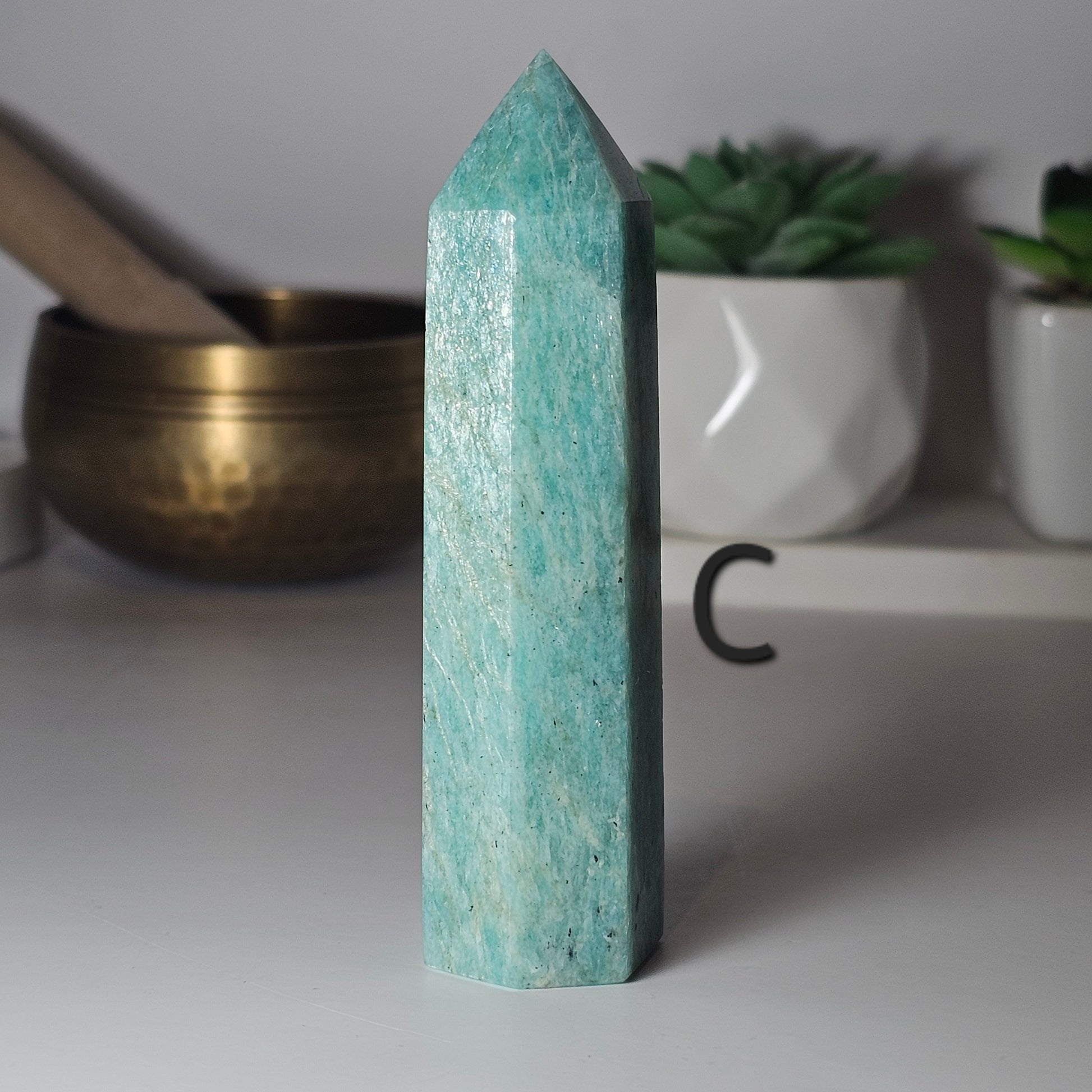 Calming Amazonite towers.