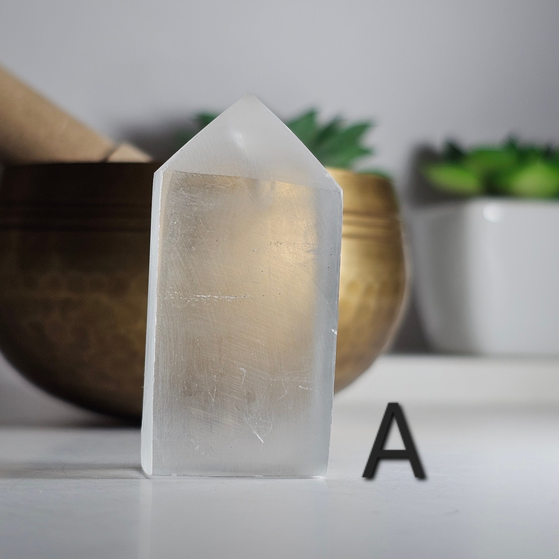 Beautiful high quality Selenite towers.