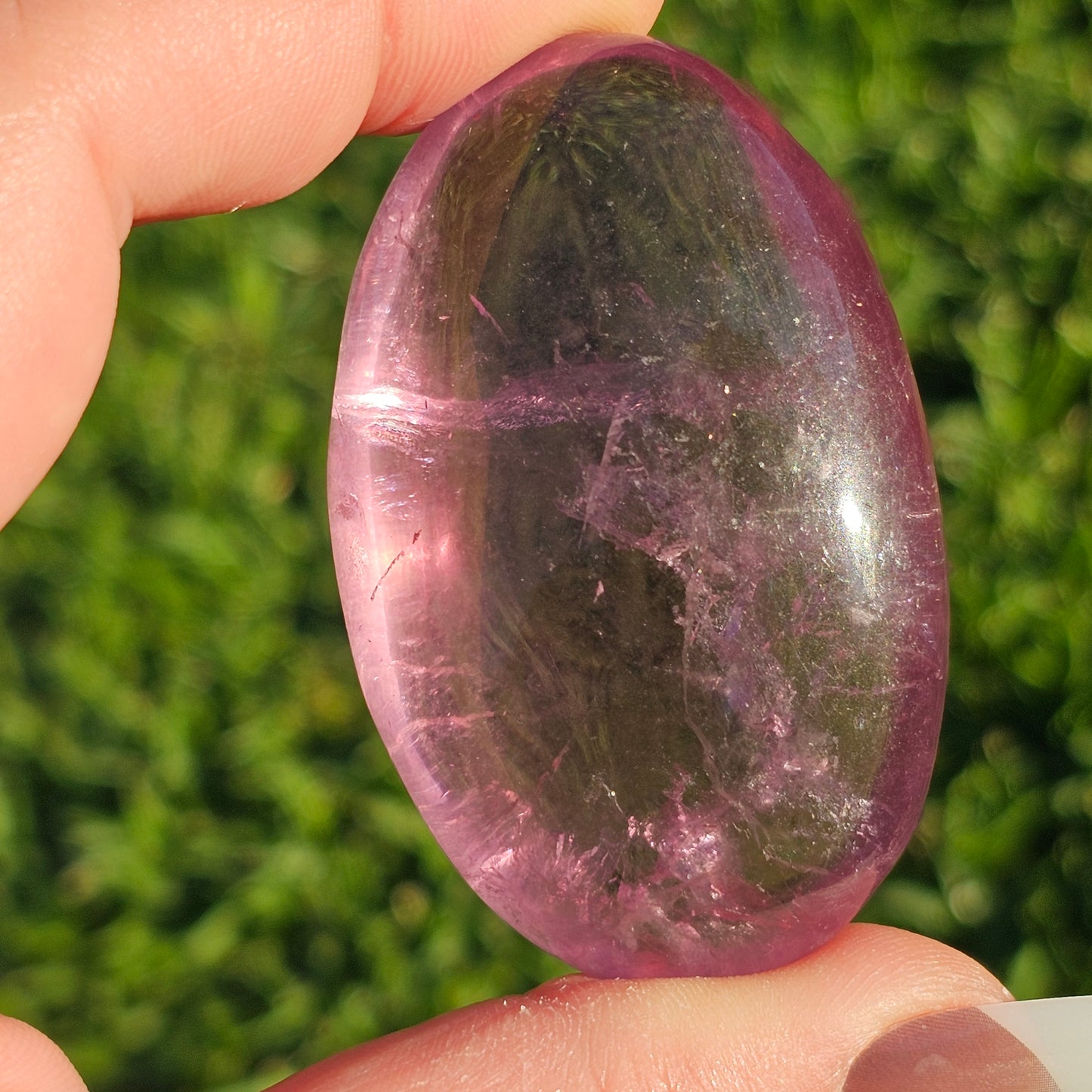 Purple Fluorite Palm Stone (C)