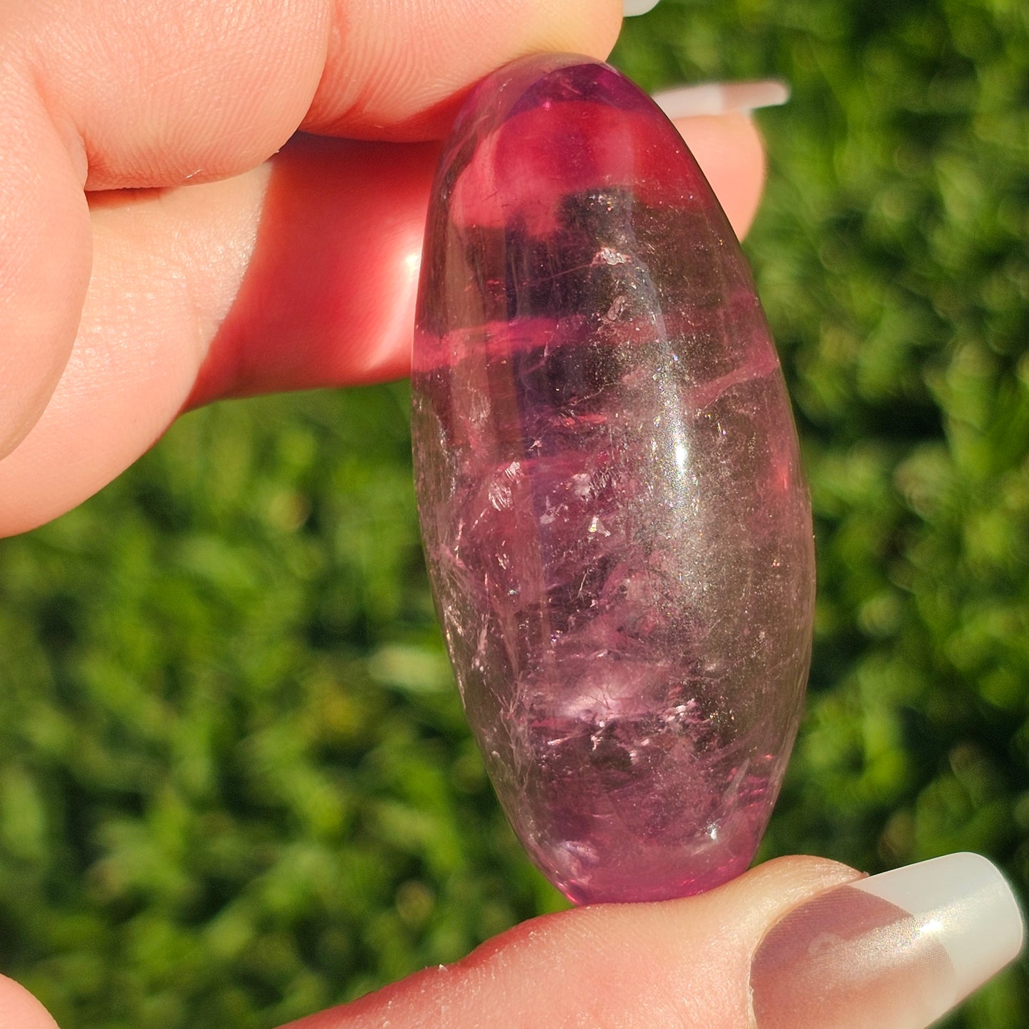 Purple Fluorite Palm Stone (C)