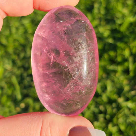 Purple Fluorite Palm Stone (B)