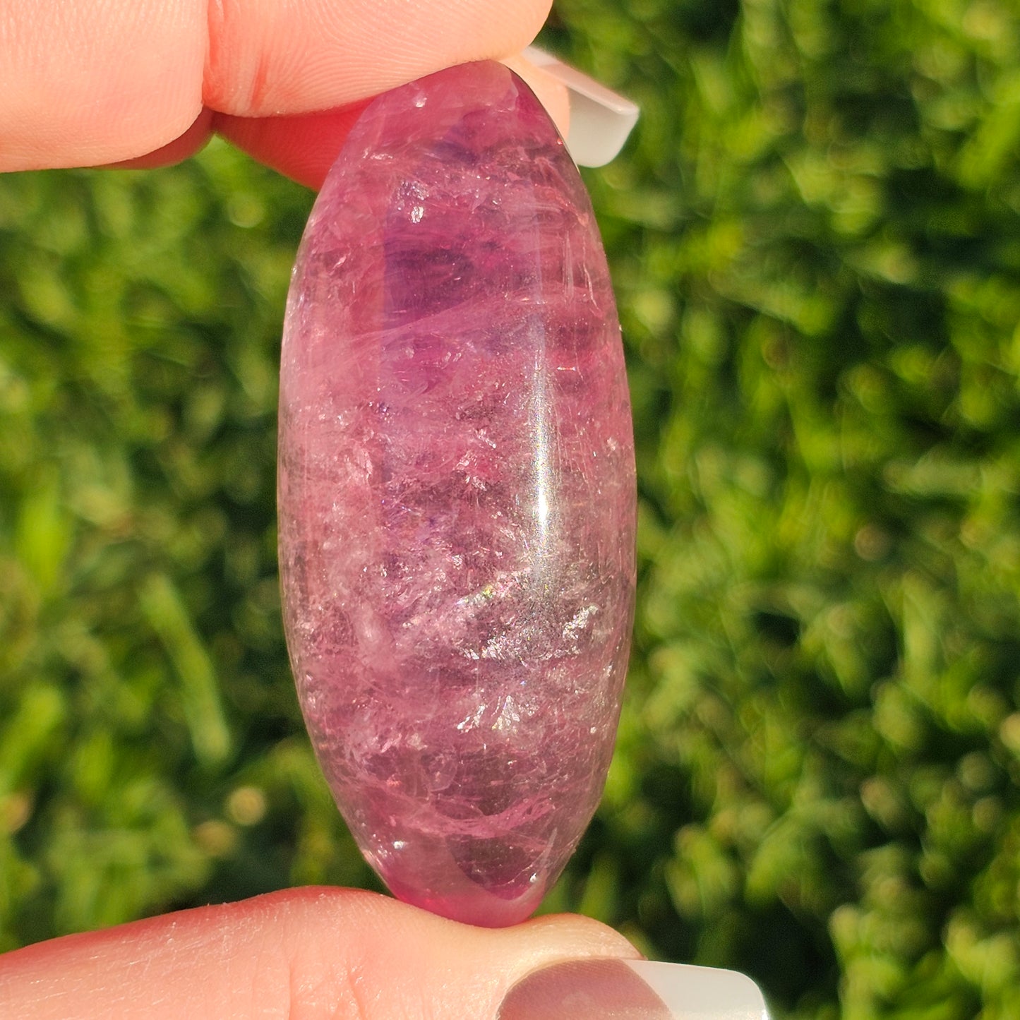 Purple Fluorite Palm Stone (B)