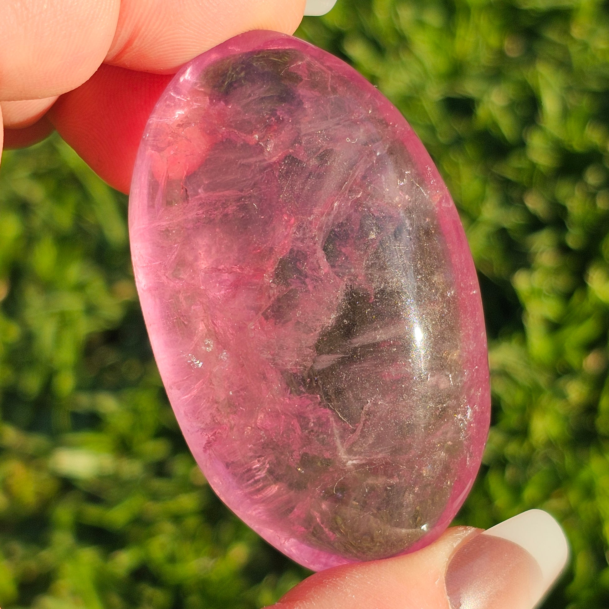 Purple Fluorite Palm Stone (B)