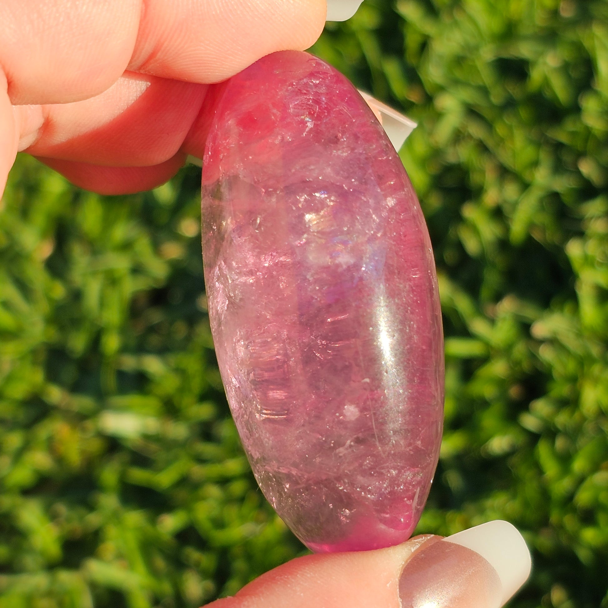 Purple Fluorite Palm Stone (B)