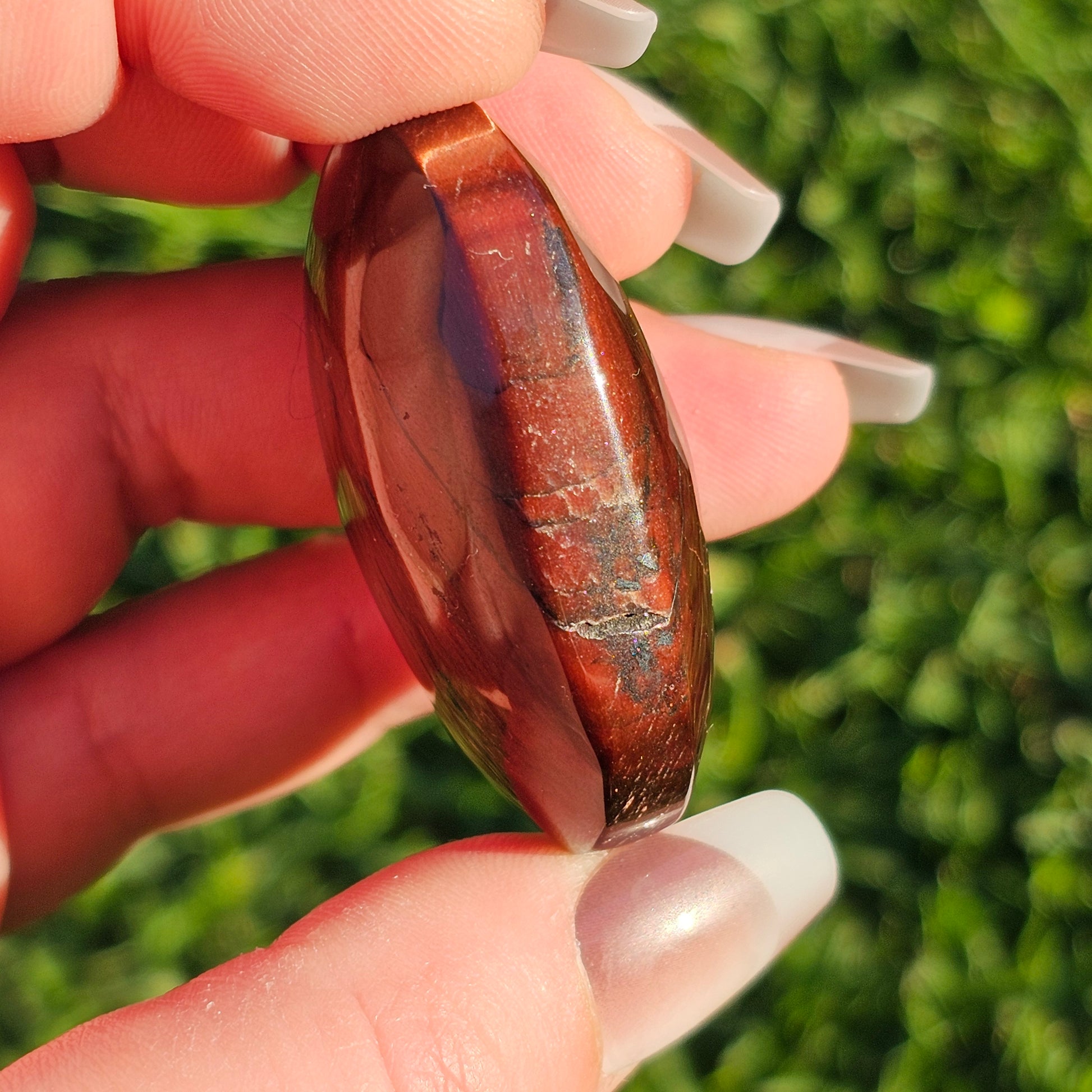 Red Tiger's Eye Palm Stone