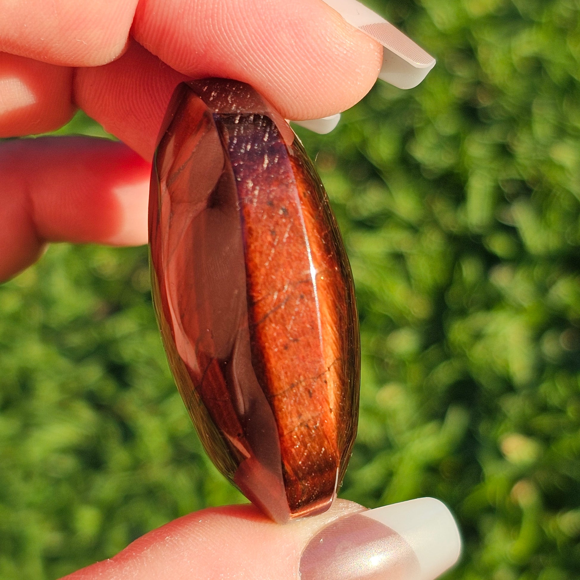 Red Tiger's Eye Palm Stone