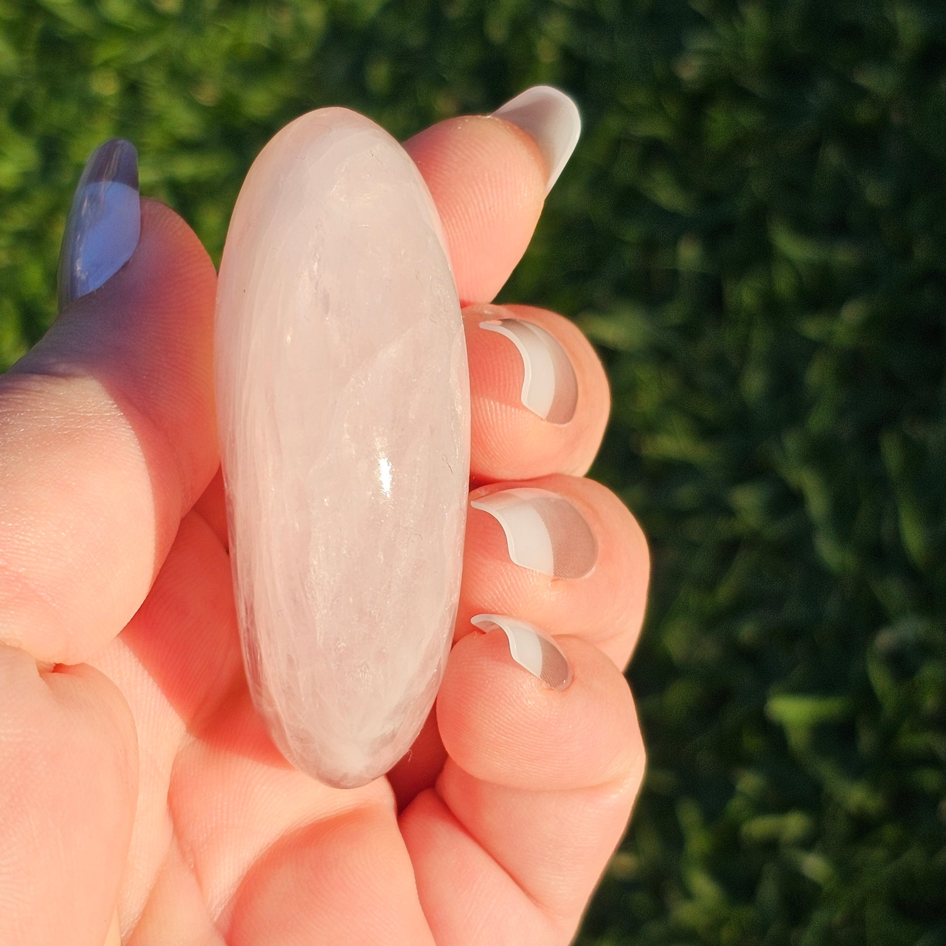 Rose Quartz Palm Stone (E)