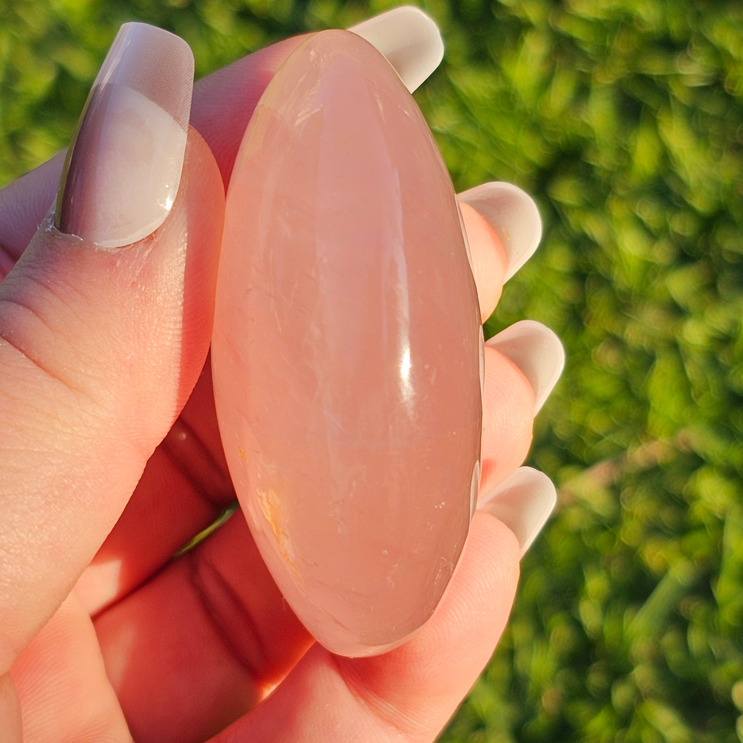 Rose Quartz Palm Stone (C)