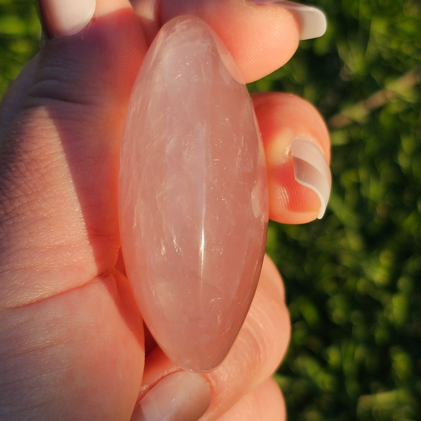 Rose Quartz Palm Stone (C)