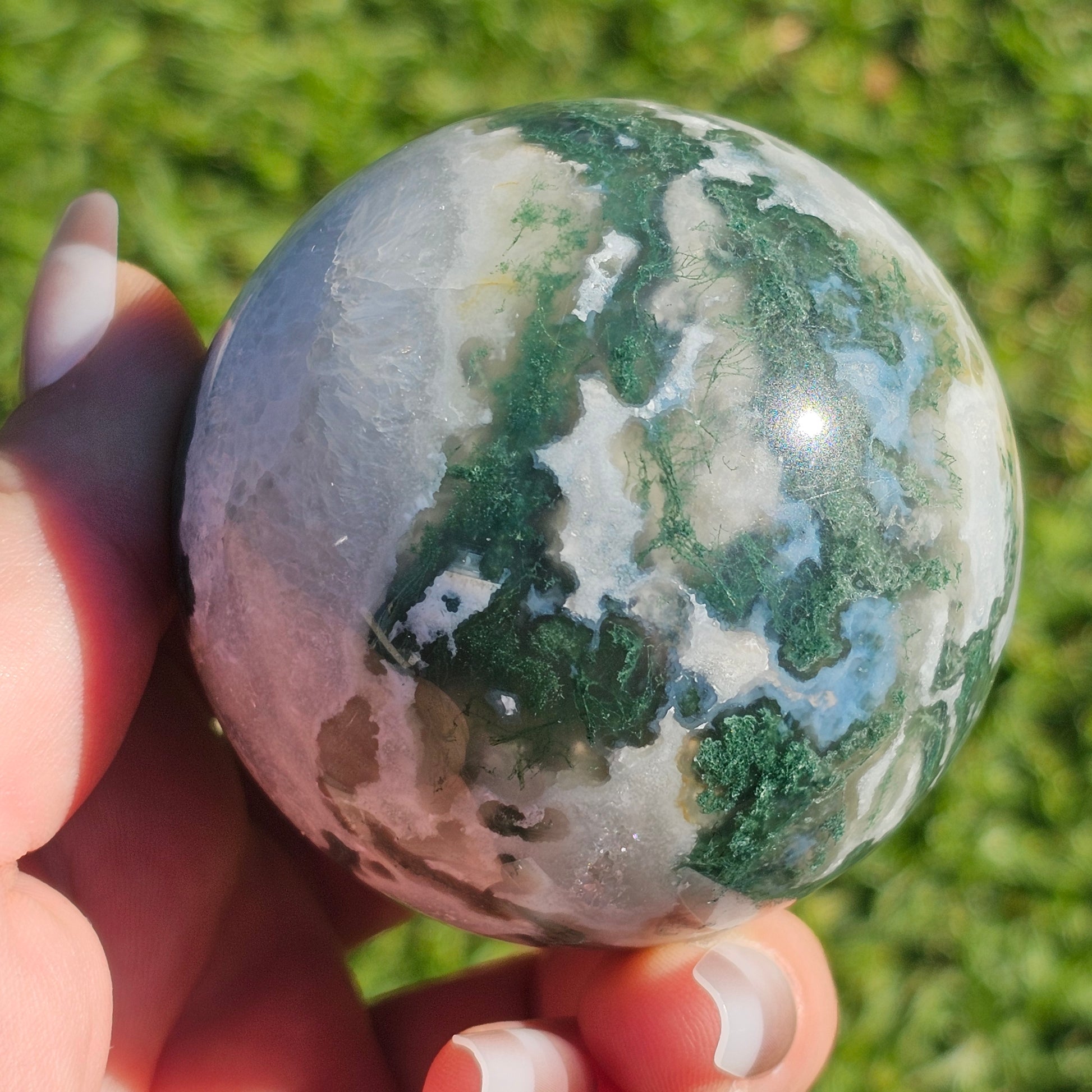 Moss Agate Sphere (A)