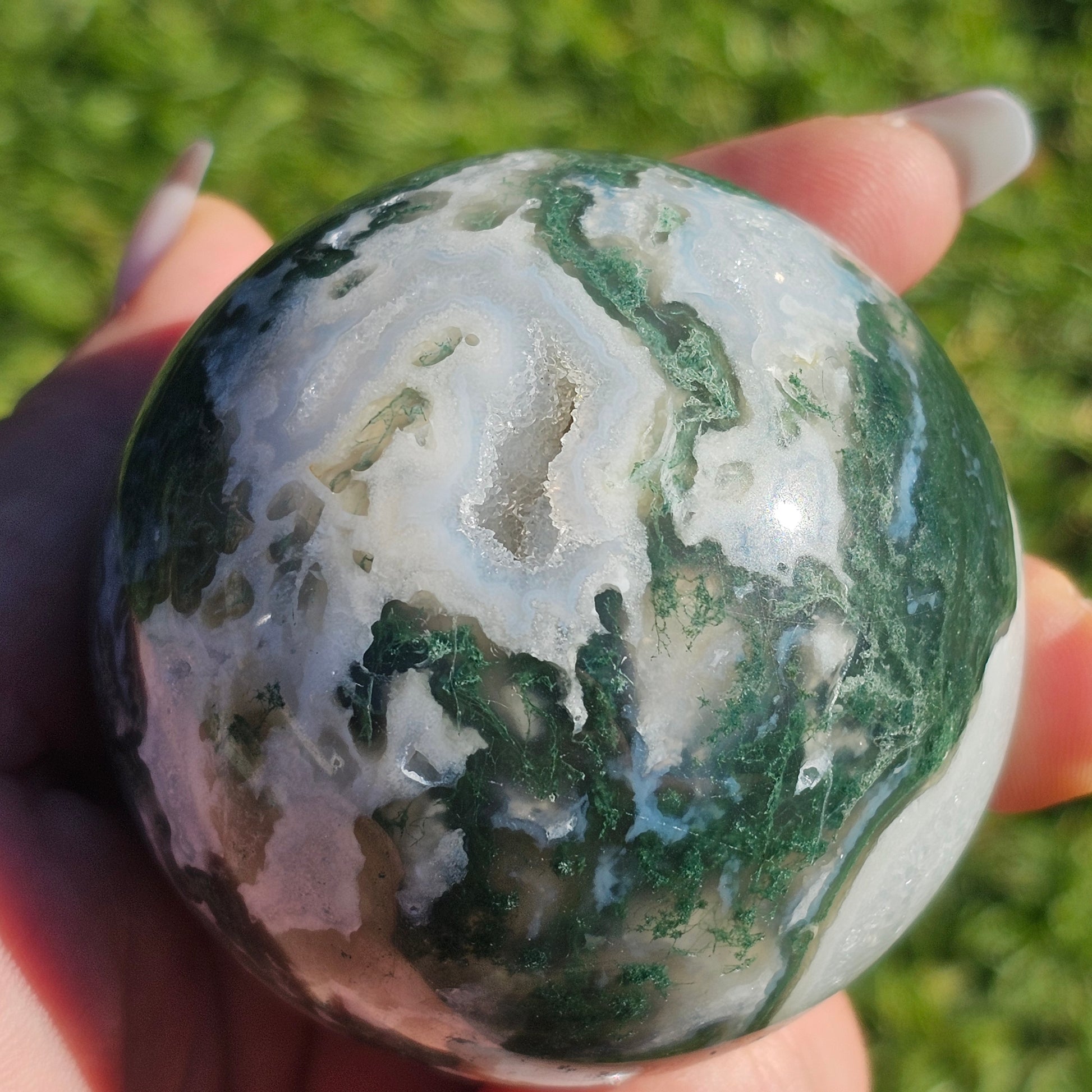 Moss Agate Sphere (A)