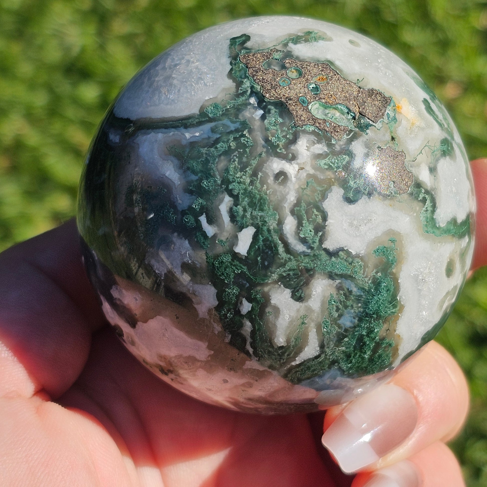 Moss Agate Sphere (A)