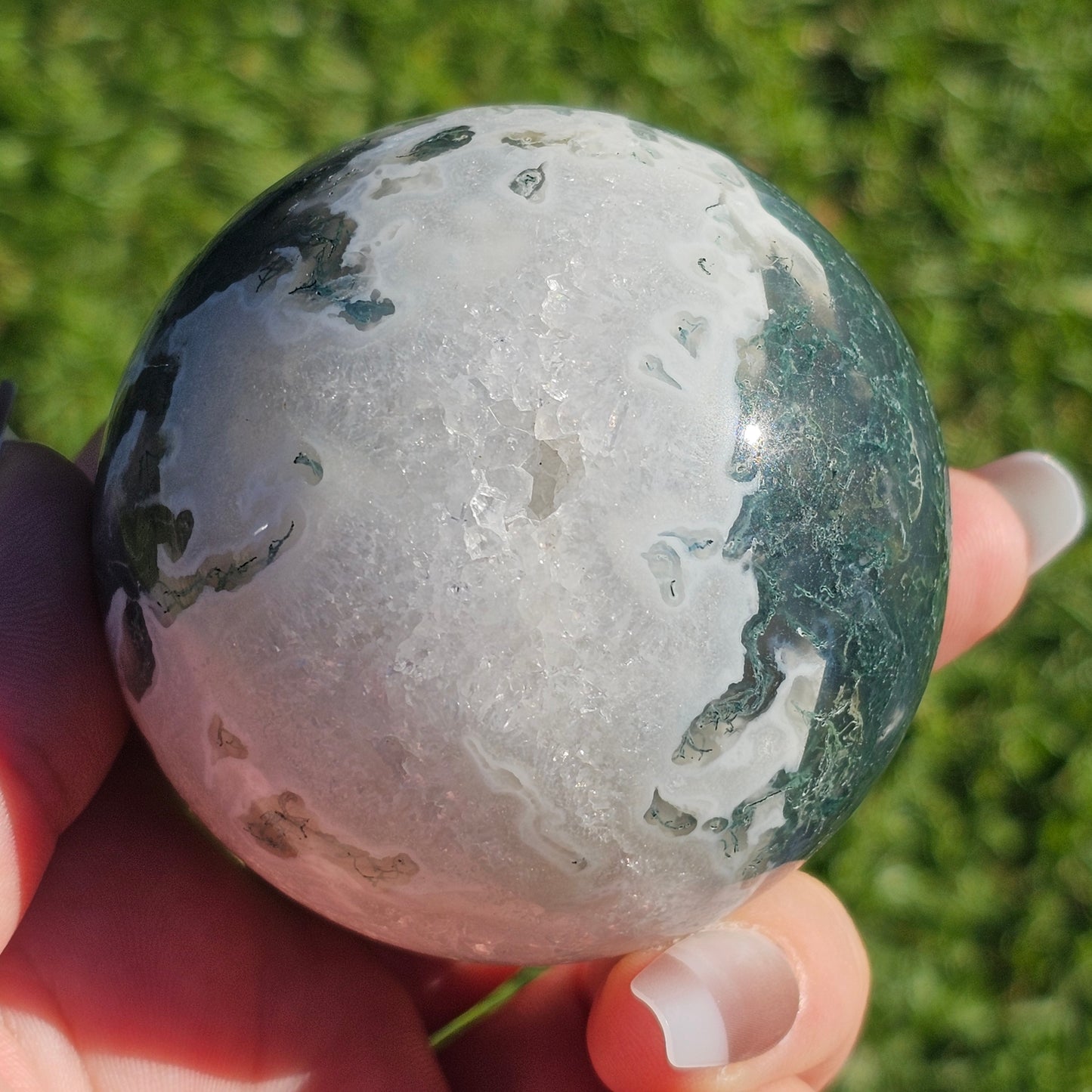 Moss Agate Sphere (B)