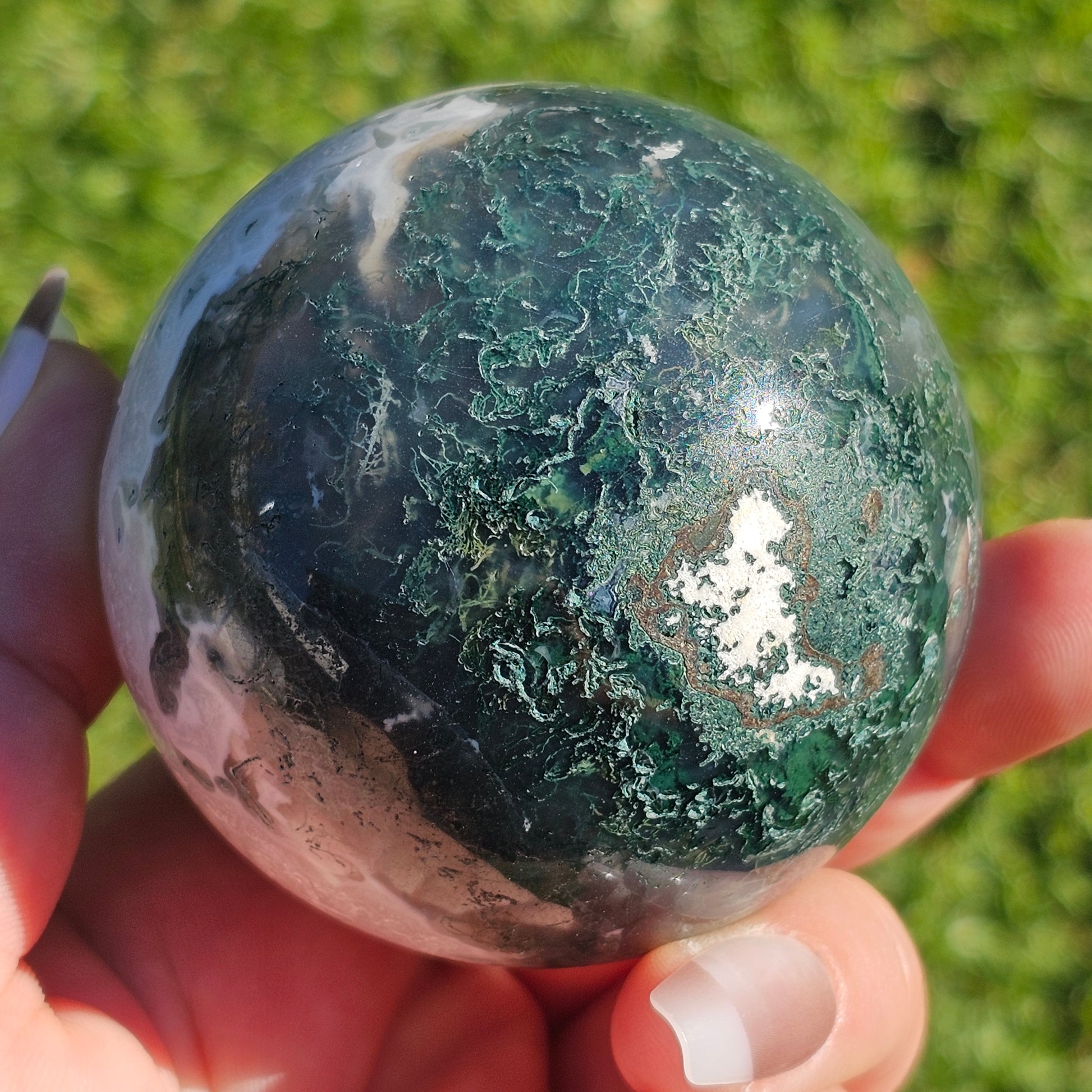 Moss Agate Sphere (B)